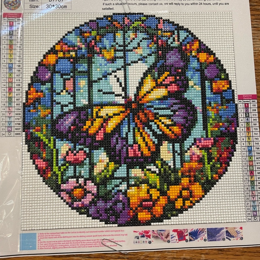 Mosaic Butterfly Diamond Dot Painting